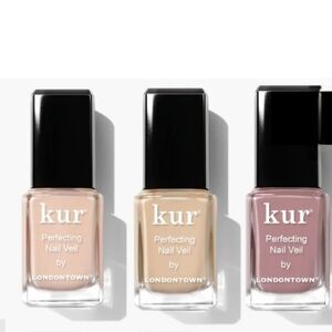 Londontown Kur Set of 3 Perfecting Nail Veil Trio Neutrals 1-2-3 New Sealed